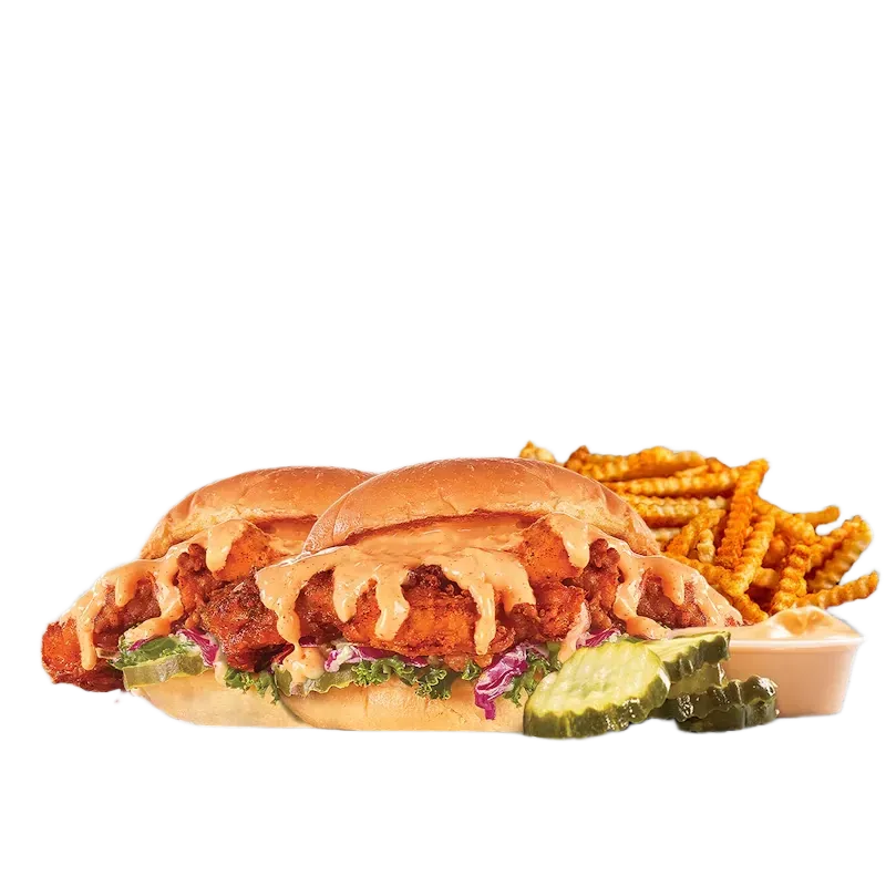 2 Cauli Sliders w/ Fries at Dave's Hot Chicken