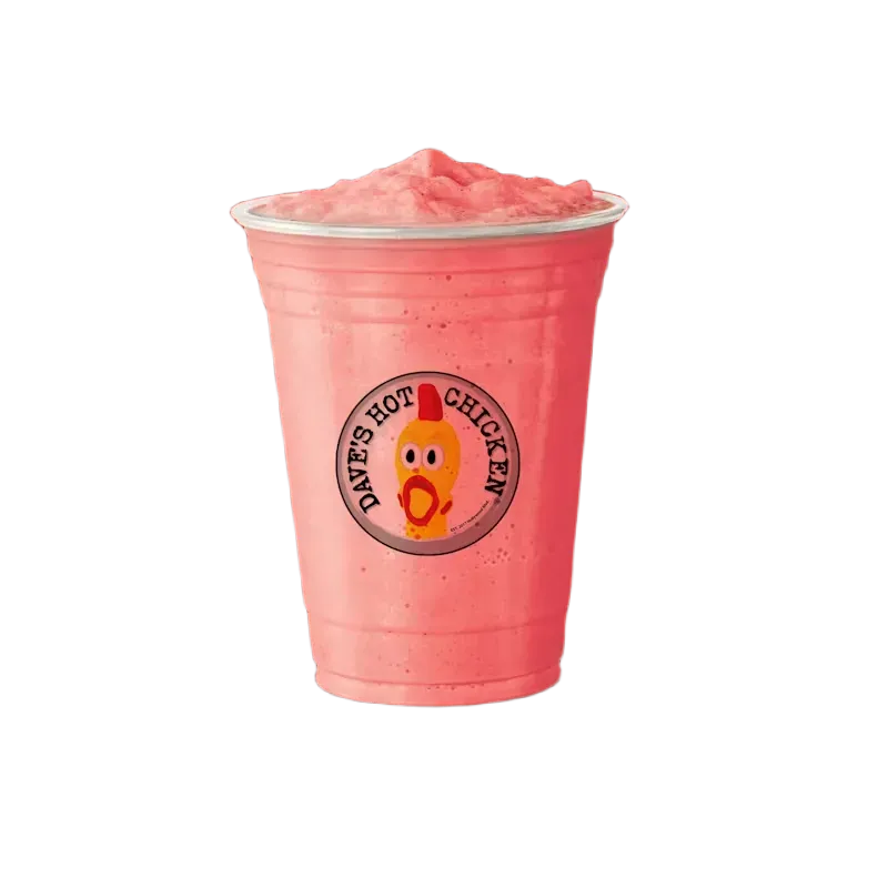 Frozen Minute Maid Strawberry Lemonade at Dave's Hot Chicken
