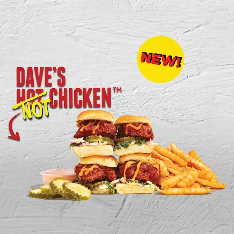 Dave's NOT Chicken Mini Sliders (Cauli) w/ Fries at Dave's Hot Chicken