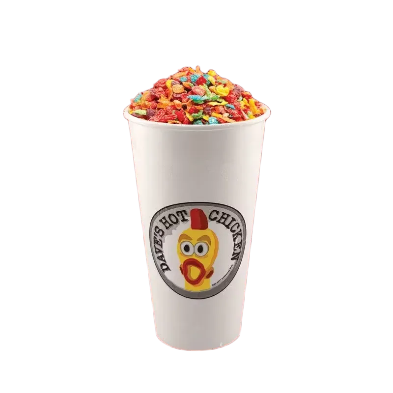 Fruity Pebbles Top-Loaded Shake at Dave's Hot Chicken